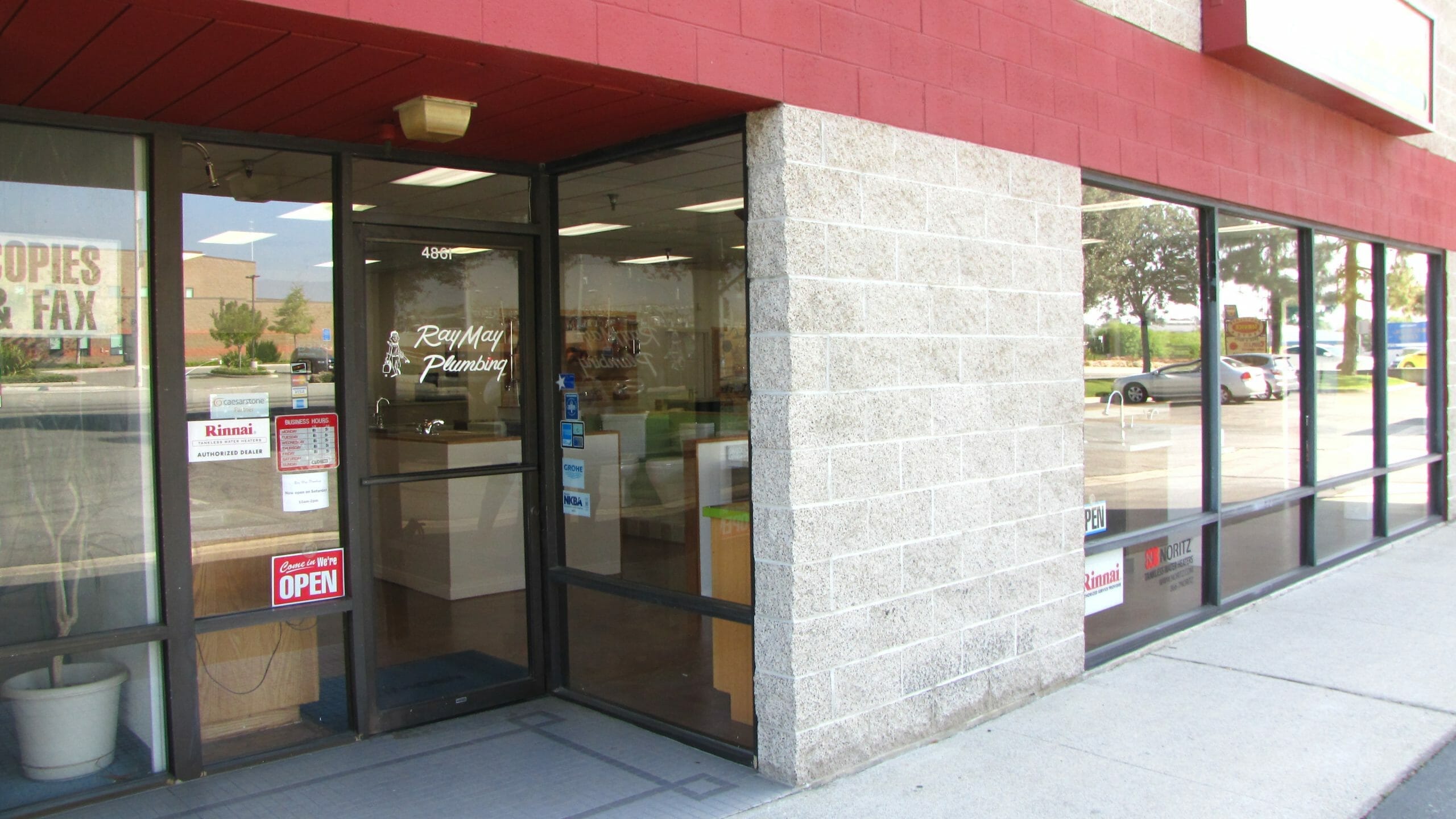 Ray May Plumbing Store Front